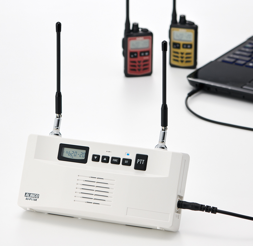 ガイダンス送信機能搭載 特定小電力無線交互中継器 DJ-P115R
